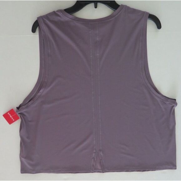 Spanx 50255R Women's Sz 2X Satin Purple Go Lightly Cropped Tank Top $58+ - Picture 6 of 6